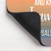 Seien Sie still und wissen Sie, dass ich Gott bin Mousepad (Ecke)