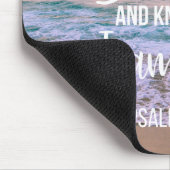 Seien Sie still und wissen Sie, dass ich Gott bin Mousepad (Ecke)