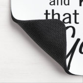 Seien Sie still und wissen Sie, dass ich Gott bin Mousepad (Ecke)