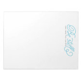 Seien Sie still und wissen Sie, dass ich Gott bin Notizblock (Vorderseite)