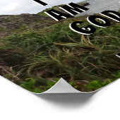 Seien Sie still und wissen Sie, dass ich Gott bin Poster (Ecke)