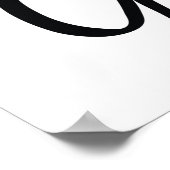 Seien Sie still und wissen Sie, dass ich Gott bin Poster (Ecke)