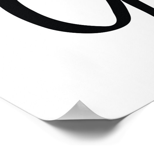 Seien Sie still und wissen Sie, dass ich Gott bin Poster (Ecke)