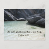Seien Sie still und wissen Sie, dass ich Gott bin. Postkarte (Vorderseite)