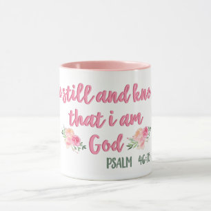 Seien Sie still und wissen Sie, dass ich Gott bin Tasse