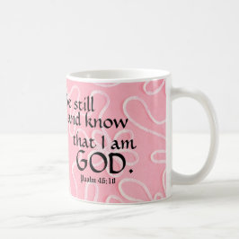 Seien Sie still und wissen Sie, dass ich Gott Chri Kaffeetasse