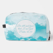 Seien Sie still und wissen Sie, dass ich Gott Nied Waschbeutel (Vorderseite)