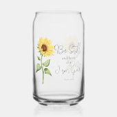 Seien Sie still und wissen Sie, dass ich Gott Sonn Dosenglas (Vorderseite)