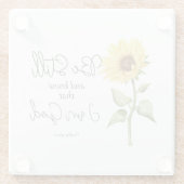 Seien Sie still und wissen Sie, dass ich Gott Sonn Glasuntersetzer (Rückseite)