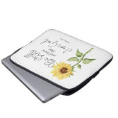 Seien Sie still und wissen Sie, dass ich Gott Sonn Laptopschutzhülle (Vorne Knopf)