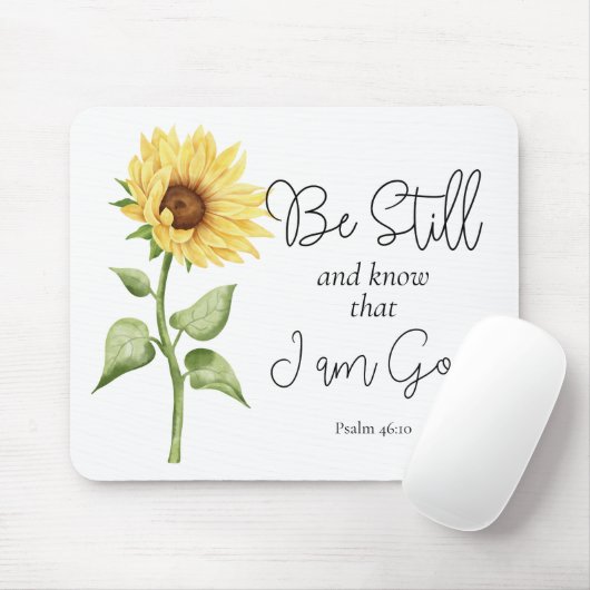 Seien Sie still und wissen Sie, dass ich Gott Sonn Mousepad (Mit Mouse)
