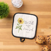 Seien Sie still und wissen Sie, dass ich Gott Sonn Topflappen (Oben Unten)