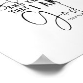 Seien Sie still und wissen Sie, dass ich Gott Wall Poster (Ecke)