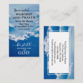 Seien Sie still und wissen Sie, dass ich Gotteskir Visitenkarte (Vorne/Hinten)