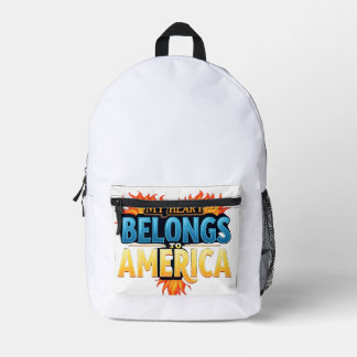 Seien Sie stolz auf Amerika - Stand Tall, Shine Br Bedruckter Rucksack