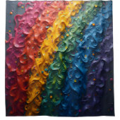 Seien Sie stolz auf den Regenbogenduschvorhang Duschvorhang (Vorderseite)