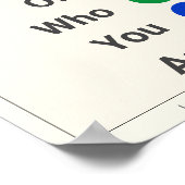 Seien Sie stolz auf die Regenbogenfarben LGBTQ Poster (Ecke)