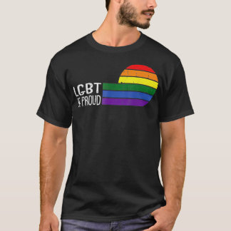 Seien Sie stolz auf Gay Pride Retro Vintag Rainbow T-Shirt