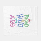 Seien Sie stolz auf Ihren Fleecedecke (Vorderseite (Horizontal))