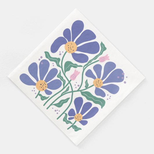 Seien Sie stolz auf Ihren Fortschritt - Boho Flora Serviette (Ecke)