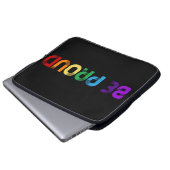 Seien Sie stolz auf LGBT-Gay Pride Laptopschutzhülle (Vorne Knopf)