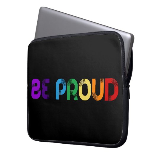 Seien Sie stolz auf LGBT-Gay Pride Laptopschutzhülle (Vorderseite Links)