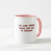Seien Sie stolz darauf, dass Ihr Kind dieses niedl Tasse (VorderseiteRechts)