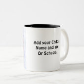 Seien Sie stolz darauf, dass Ihr Kind dieses niedl Zweifarbige Tasse (VorderseiteRechts)