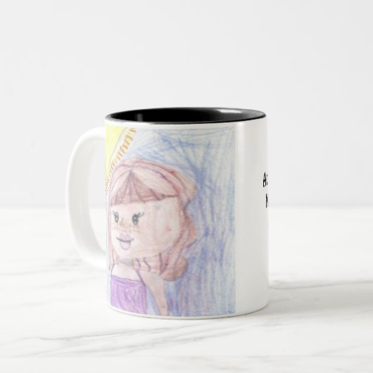 Seien Sie stolz darauf, dass Ihr Kind dieses niedl Zweifarbige Tasse (Vorderseite Links)