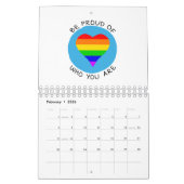 Seien Sie stolz darauf, wer Sie LGBT sind Kalender (Feb 2026)