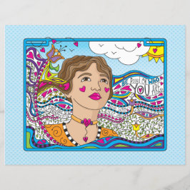 Seien Sie stolz darauf, wer Sie sind_flaches Blatt