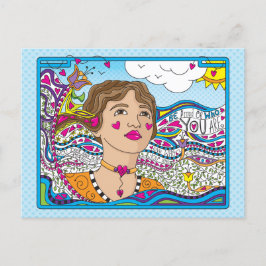 Seien Sie stolz darauf, wer Sie sind_ Postkarte