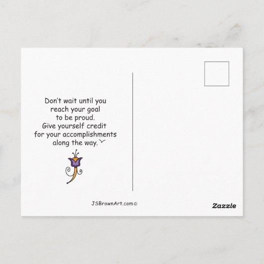 Seien Sie stolz darauf, wer Sie sind_ Postkarte (Rückseite)