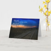 Seien Sie stolz darauf, wie weit...Motivierend Karte (Gelbe Blume)