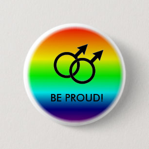 SEIEN SIE STOLZ! MÄNNLICHE SYMBOLE BUTTON
