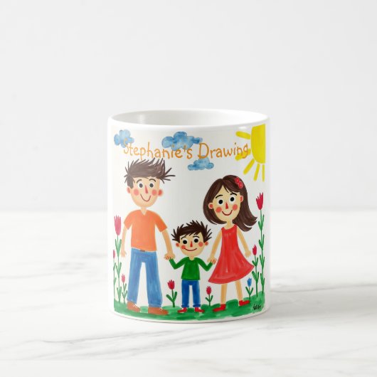 Seien Sie stolz und fügen Sie Ihr Kinderwerk hinzu Kaffeetasse (Mittel)