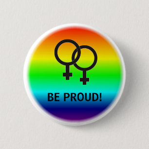 SEIEN SIE STOLZ! WEIBLICHE SYMBOLE BUTTON