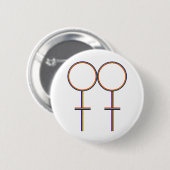 Seien Sie stolzes Homosexuelles Button (Vorne & Hinten)