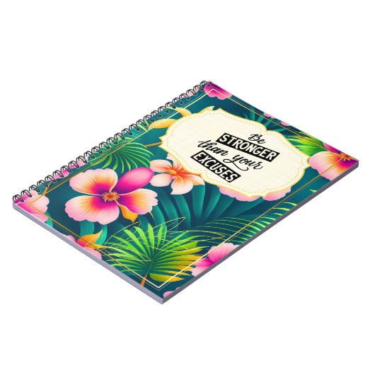 Seien Sie strenger als Ihre Ausreden Motivierend Z Notizblock (Linke Seite)