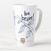 Seien Sie tapfer Cat Musician Milchtasse (Rechte Ecke)