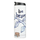 Seien Sie tapfer Cat Musician Thermosbecher (Nach rechts gedreht)