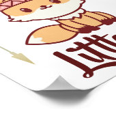 Seien Sie tapfer, ein Tribal Fox Niedliches Kinder Poster (Ecke)