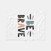 Seien Sie tapfer Fleecedecke (Vorderseite (Horizontal))