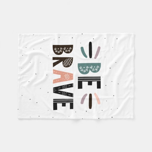 Seien Sie tapfer Fleecedecke (Vorderseite (Horizontal))