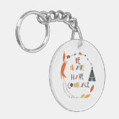 Seien Sie tapfer haben Mut Fox Schlüsselanhänger (Vorderseite links)