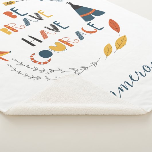 Seien Sie tapfer haben Mut Fox Sherpadecke (3/4)