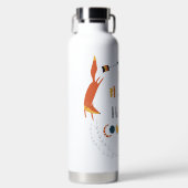 Seien Sie tapfer haben Mut Fox Trinkflasche (Vorderseite)