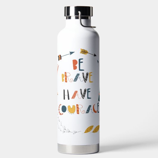 Seien Sie tapfer haben Mut Fox Trinkflasche (links)