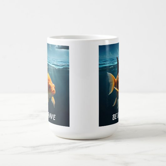 Seien Sie tapfer Kaffeetasse (Mittel)