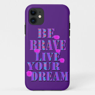 Seien Sie tapfer Live your Dream Tartan Logo, Case-Mate iPhone Hülle